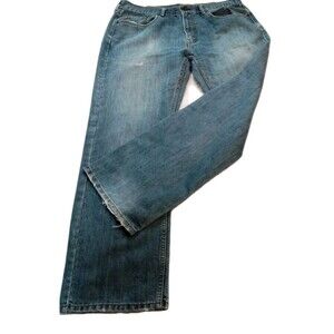 Men's Levi Denim Jeans Style 559 Size 36 X 32 Distressed See Photos